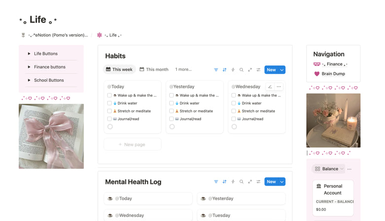 🌸✨ Hot Girl Mid-Year Reset | Notion Template ✨🌸