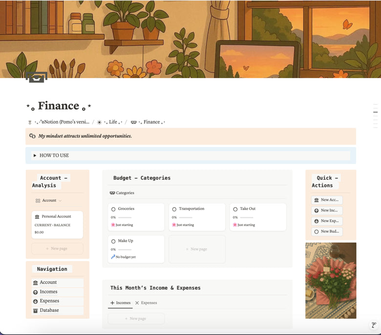 Notion Monthly Pack — For Friends Who Want to Plan Life + School with Ease