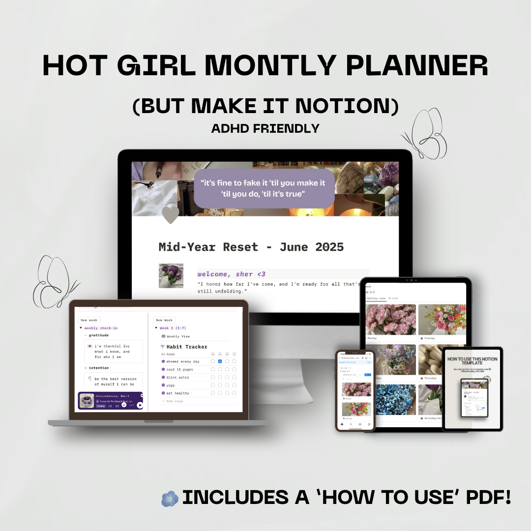 Notion Template Monthly Pack – For My Fellow Friends Who Love to Plan (or Want To)