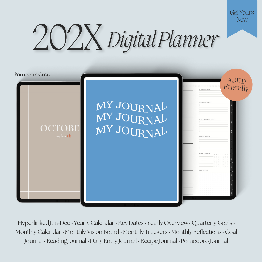 The Dream Life Digital Planner - Undated • Hyperlinked