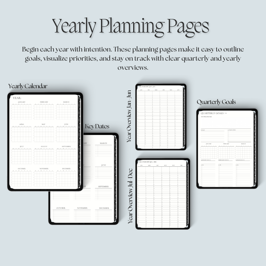 The Dream Life Digital Planner - Undated • Hyperlinked