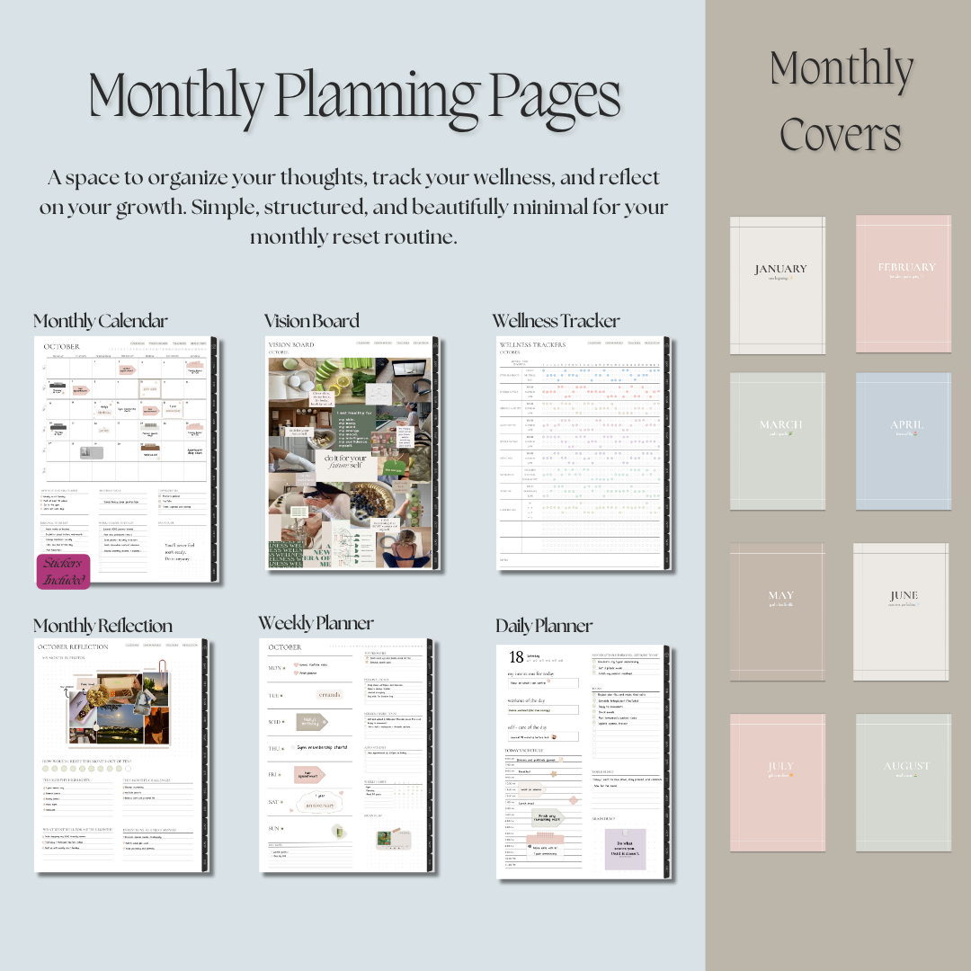The Dream Life Digital Planner - Undated • Hyperlinked