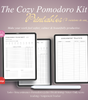 ✨ The Cozy Pomodoro Kit – Aesthetic Productivity Printables (4 Versions in One)